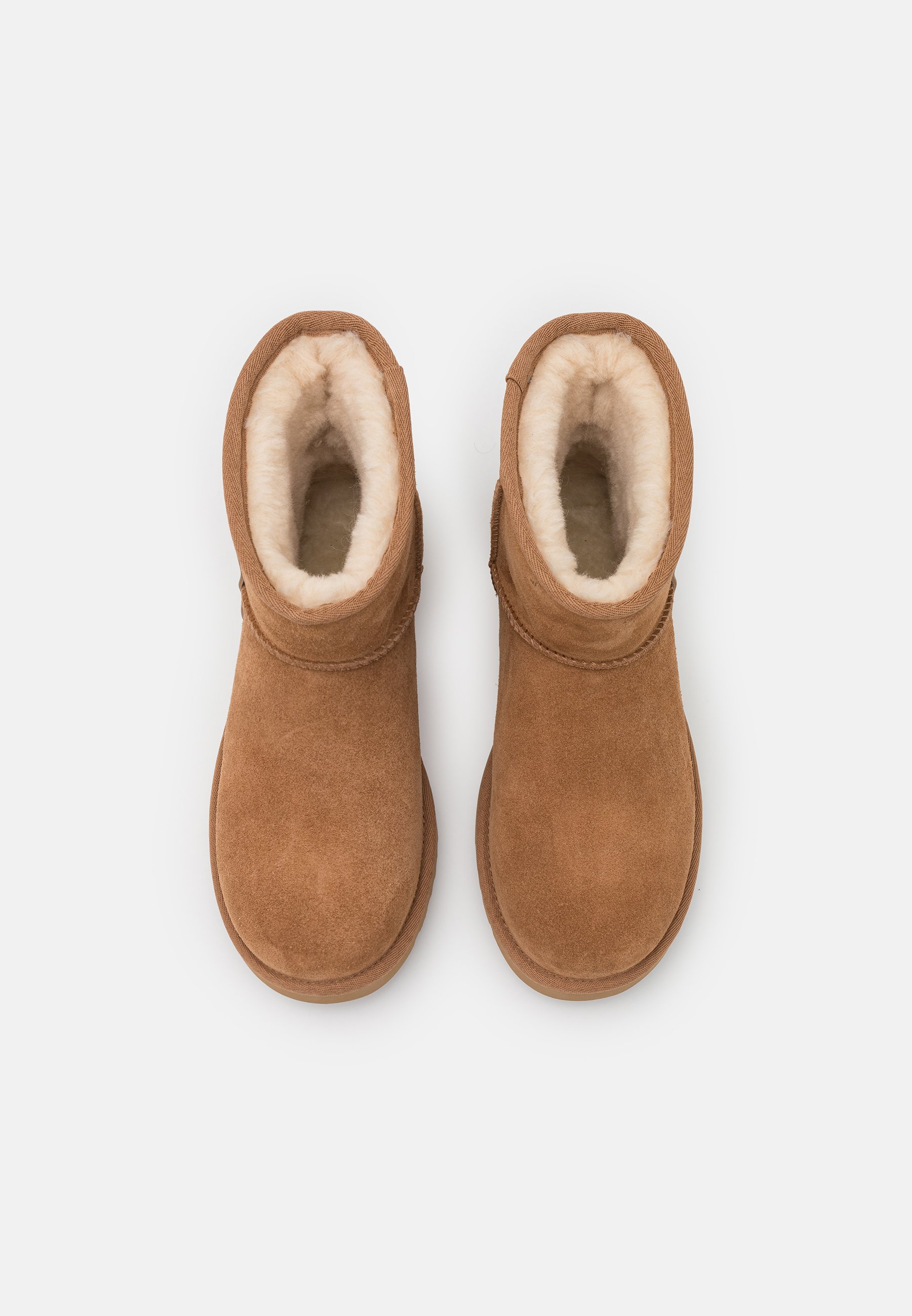 UGG CLASSIC MINI SIDE LOGO - Korte laarzen - chestnut/cognac - Zalando.nl