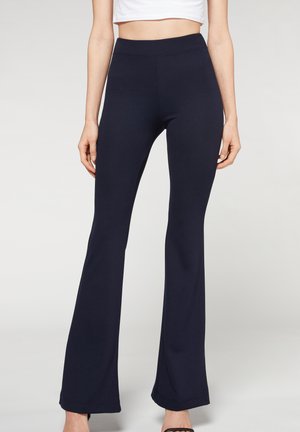 Calzedonia FLARED - Leggings - Trousers - blue