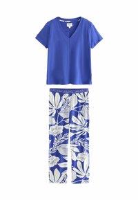 Next REGULAR FIT -SHORT SLEEVE SET - Pizsama szett - blue