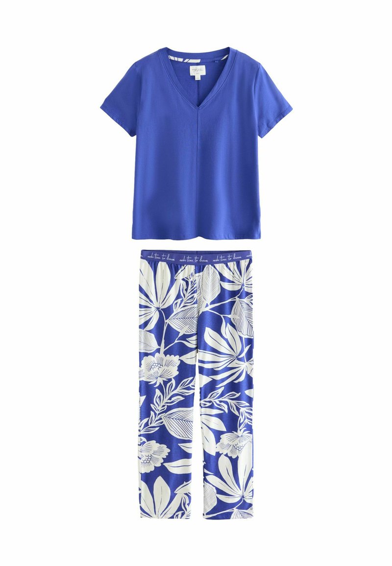 Next REGULAR FIT -SHORT SLEEVE SET - Pizsama szett - blue