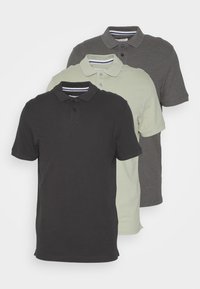 3 PACK - Poloshirt - mint/black/grey