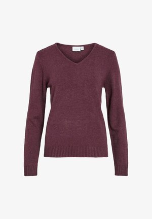 VILA VIRIL L/S V-NECK TOP - Džemper - fig