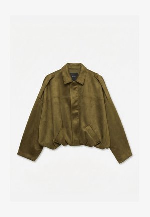 Vero Moda HAZEL OVERSIZED - Kunstnahast jakk - military olive