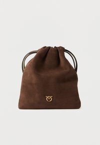 SLOUCHY COULISSE - Rankinė - marrone castano/antique gold-coloured