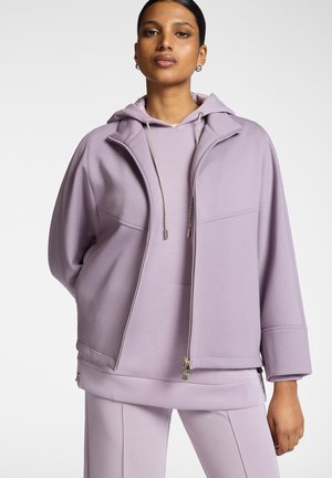 CON COLLO ALTO E ZIP - Veste légère - viola