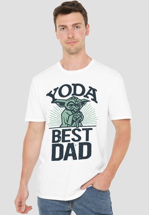 STAR WARS FATHER'S DAY YODA BEST DAD - T-Shirt print - white