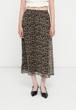 VIFALIA MIDI - A-lijn rok - black/hazel