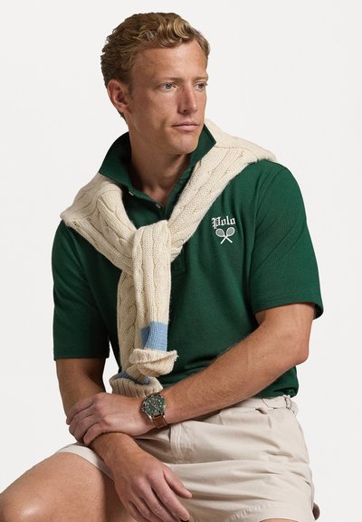 Polo Ralph Lauren CLASSIC FIT TENNIS CREST MESH POLO SHIRT - Polokošeľa - moss agate