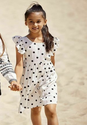 ONLY GIRLS, VOLUMIGER FIT U-AUSSCHNITT  - Vestido informal - cloud dancer