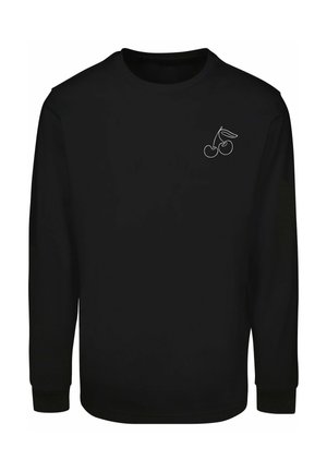Merchcode, CHERRY WITH CUFFRIB - Long sleeved top - black