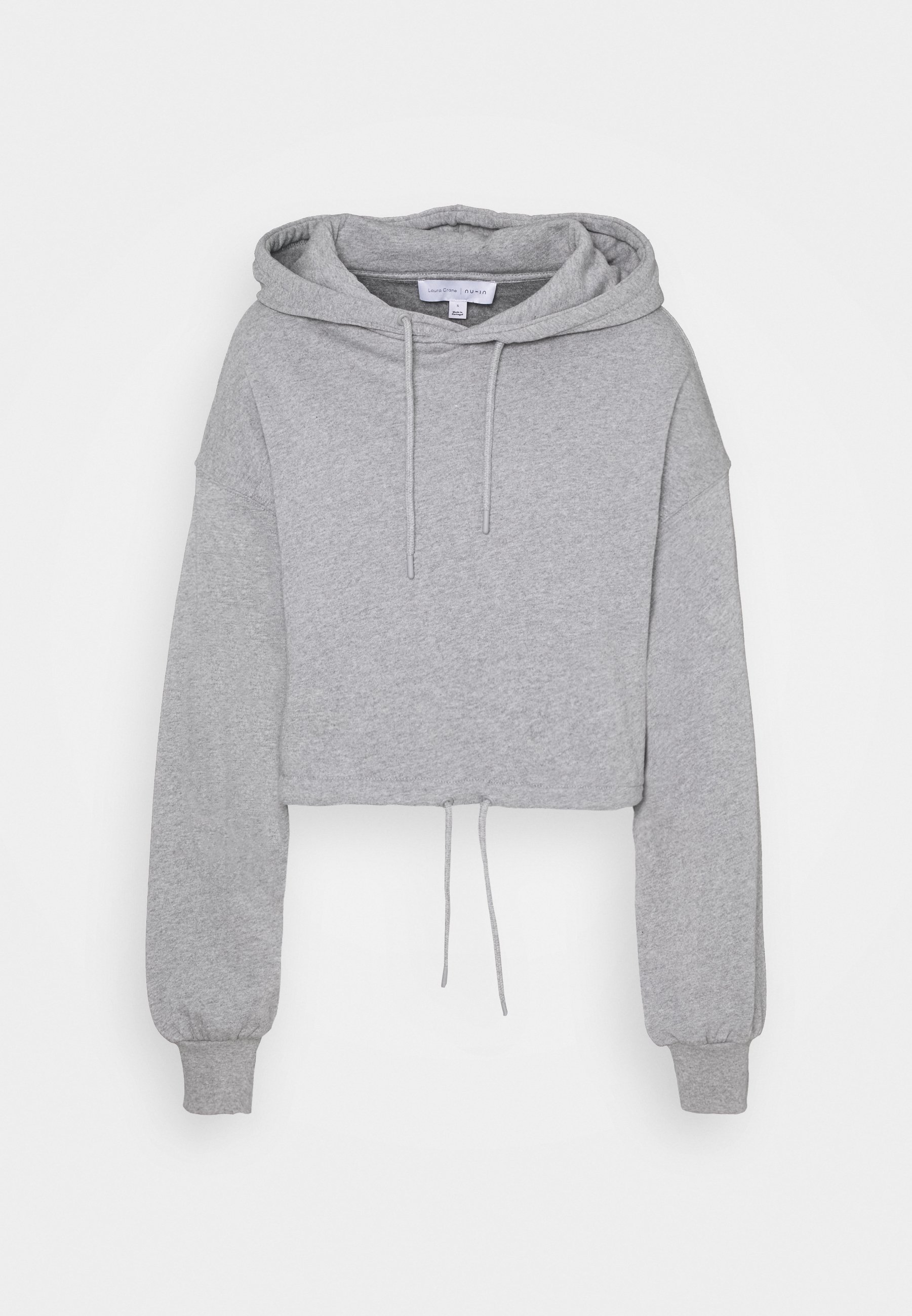 cropped hoodie drawstring