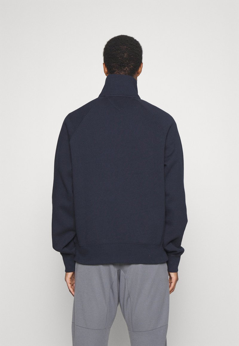 Tommy Hilfiger MONOTYPE EMBRO HALF ZIP - Sweatshirt - dark blue  