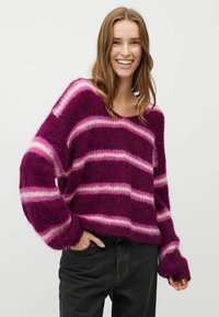 mbyM GATILIN-M - Strickpullover - fig stripe