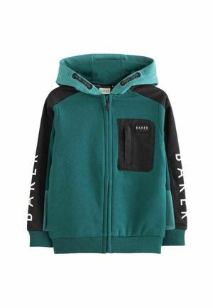 REGULAR FIT - Tröja med dragkedja - green
