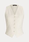 COTTON CANVAS GILET - Liemenė - mascarpone cream