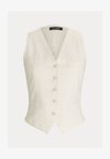 COTTON CANVAS GILET - Colete - mascarpone cream