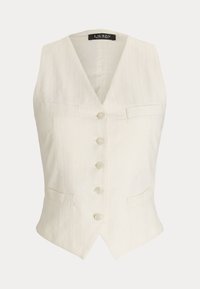 COTTON CANVAS GILET - Vesta - mascarpone cream