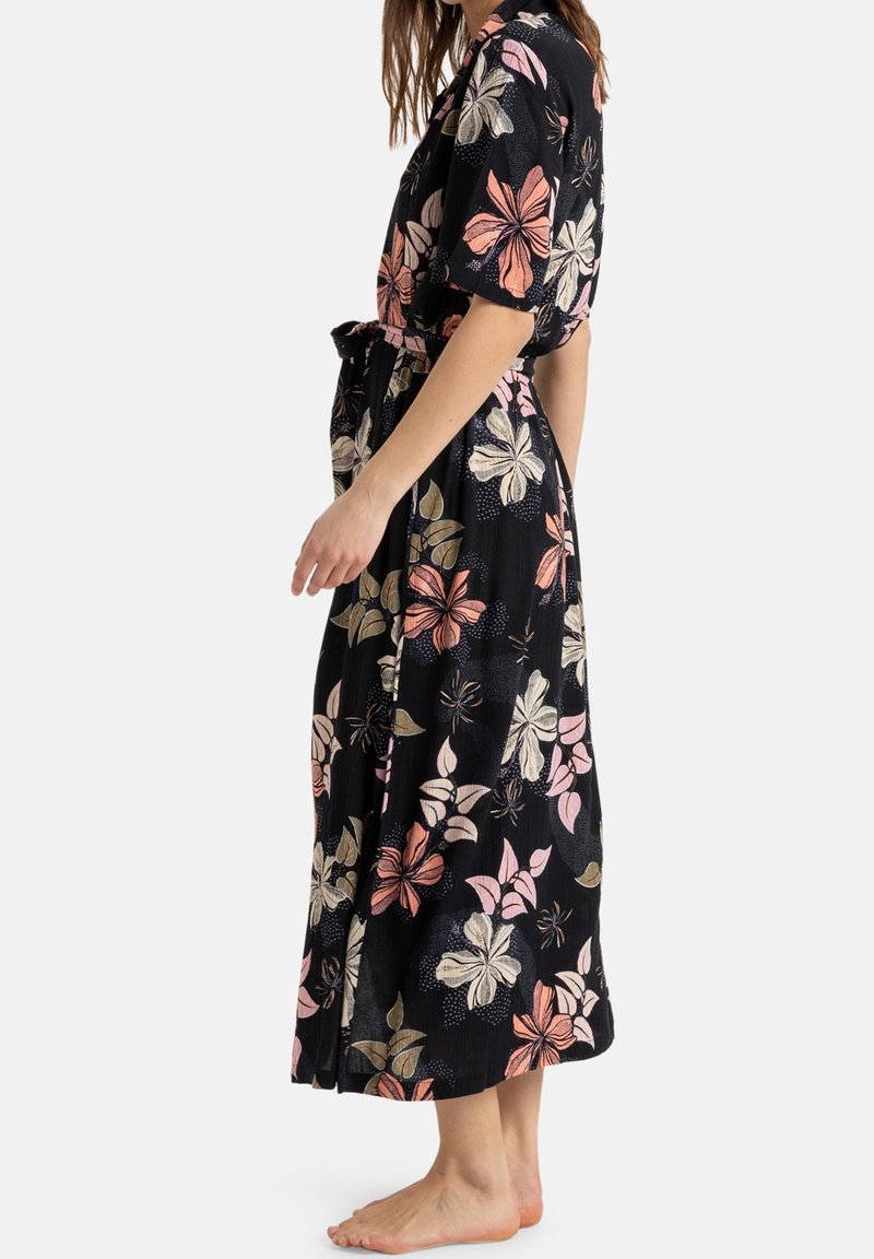 roxy shirt dress ORGANZA ROXY SHIRT DRESS in BLACK