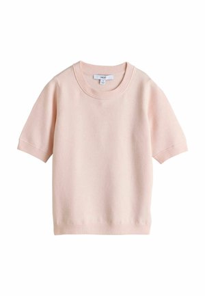 Next, TALL FIT - SUPERSOFT SHORT SLEEVE KNITTED T-SHIRT - T-shirts basic - light pink