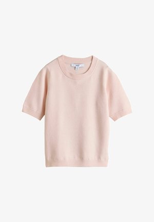 Next, TALL FIT - SUPERSOFT SHORT SLEEVE KNITTED T-SHIRT - T-shirts basic - light pink