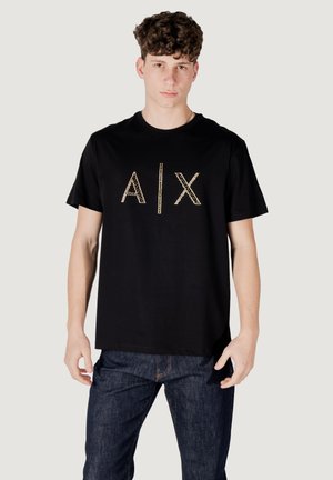 T-shirt con stampa - black