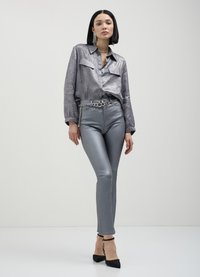 Calliope IN SPALMATO - Hemdbluse - argento