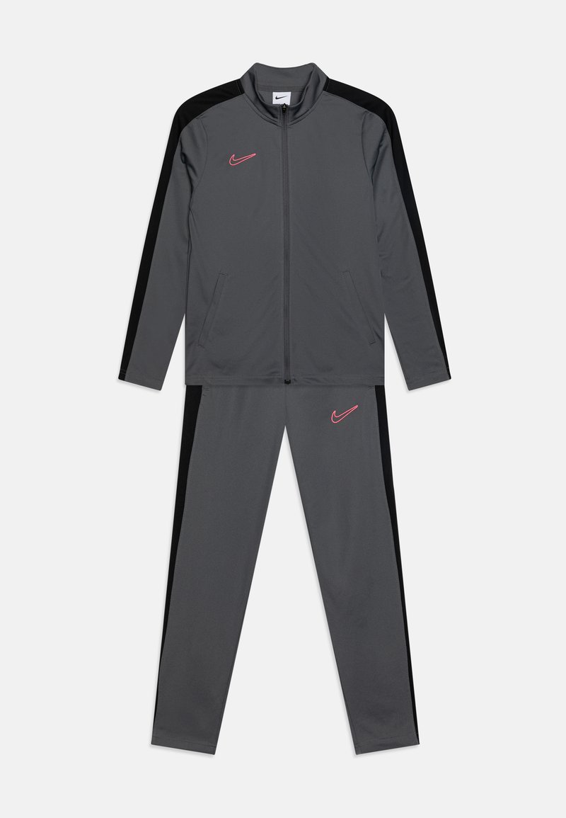 Nike Performance - ACADEMY 23 TRACK SUIT BRANDED UNISEX SET - Tracksuit - iron grey/black/sunset pulse, Enlarge