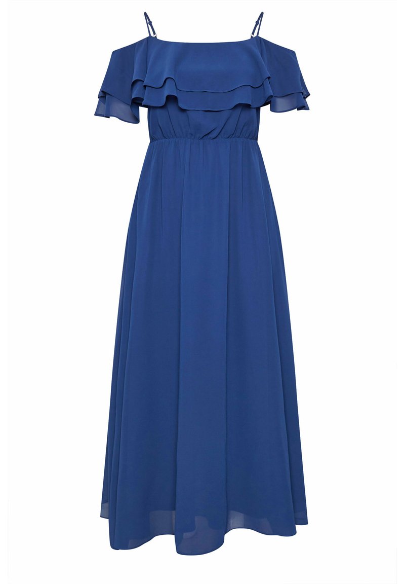 princess polly baby blue dress Vero Moda Cassie - Pleated Dress - Mock Neck Floral Dress