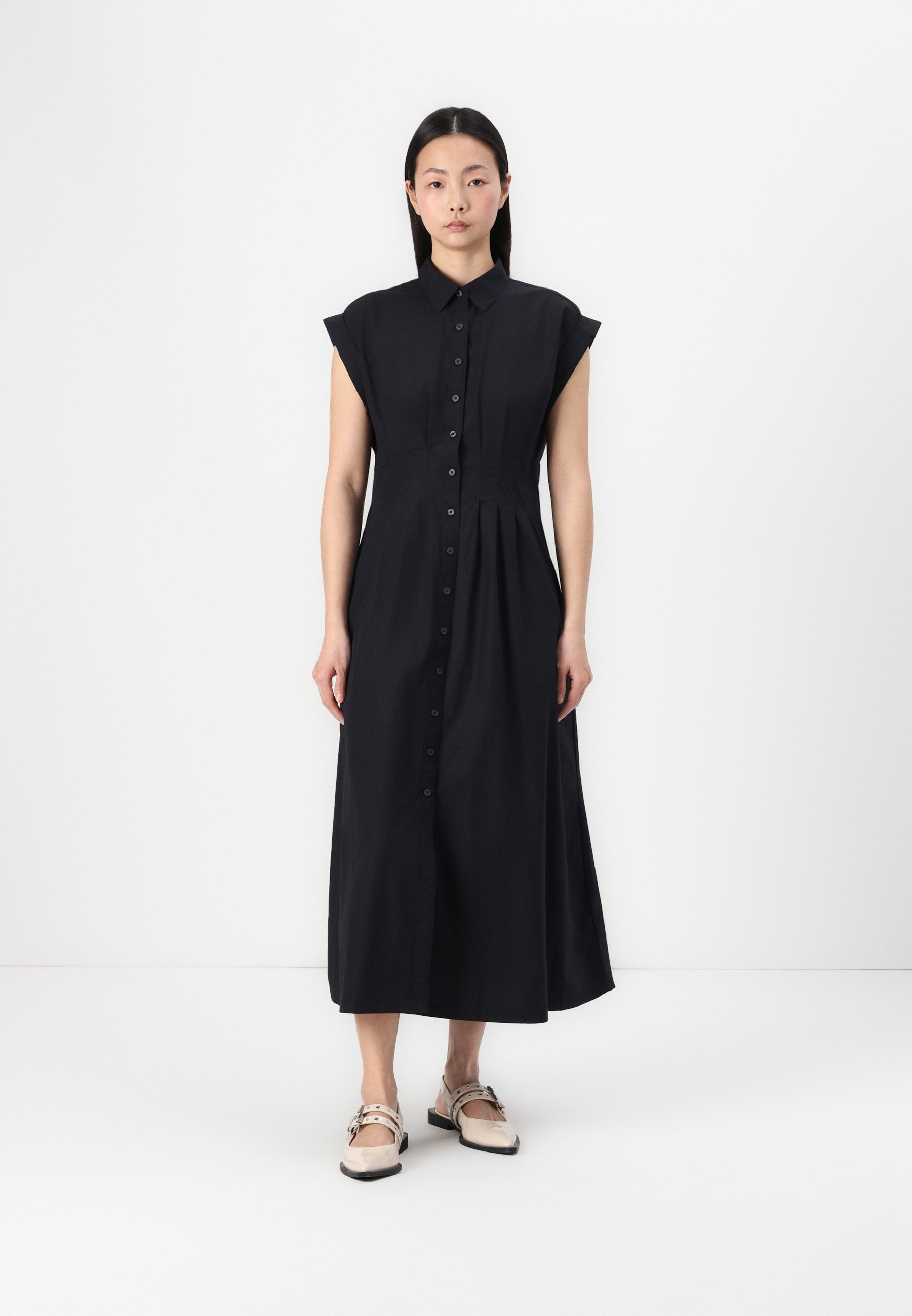 green emerald velvet dress Fitted T-Shirt Dress by Victoria Beckham main image 0