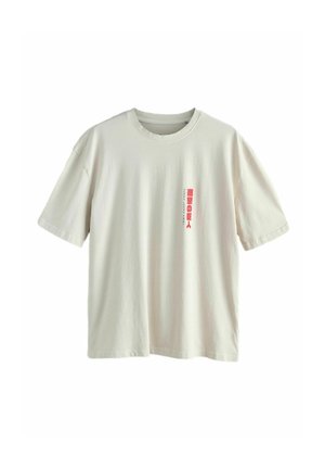 Next, REGULAR FIT - JAPANESE ANIME GRAPHIC T-SHIRT . - Print T-shirt - ecru attack on titan
