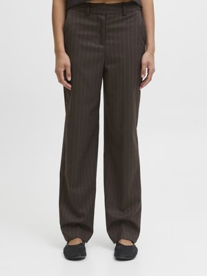 JJXX JXMARY BRUSHED  - Broek - bracken stripes white