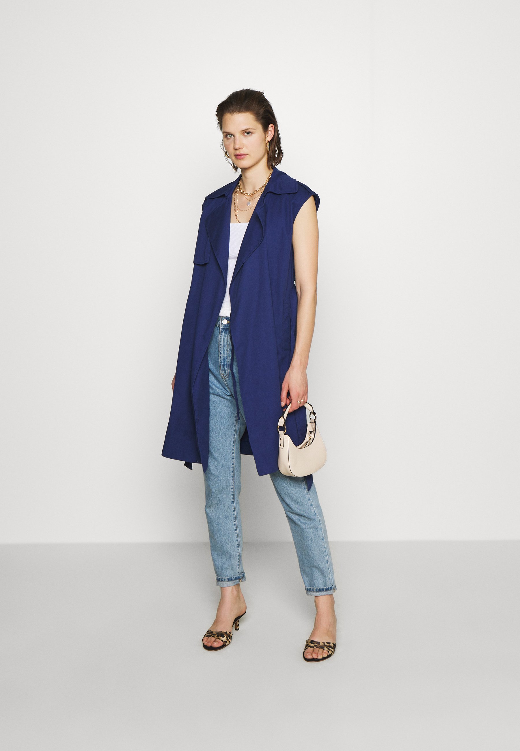 Who What Wear THE SLEEVELESS Skjortekjole navy Zalando.no Who What Wear THE SLEEVELESS - Skjortekjole - navy