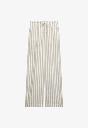 Marks & Spencer, DRAWSTRING WIDE LEG - Stoffhose - black stripe