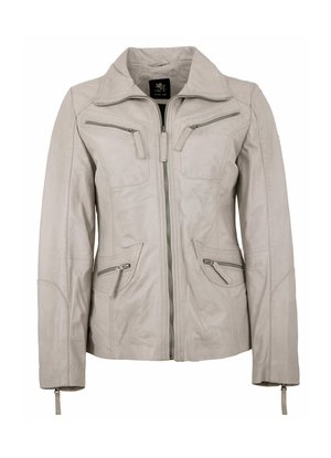 KATTA - Lederjacke - off white