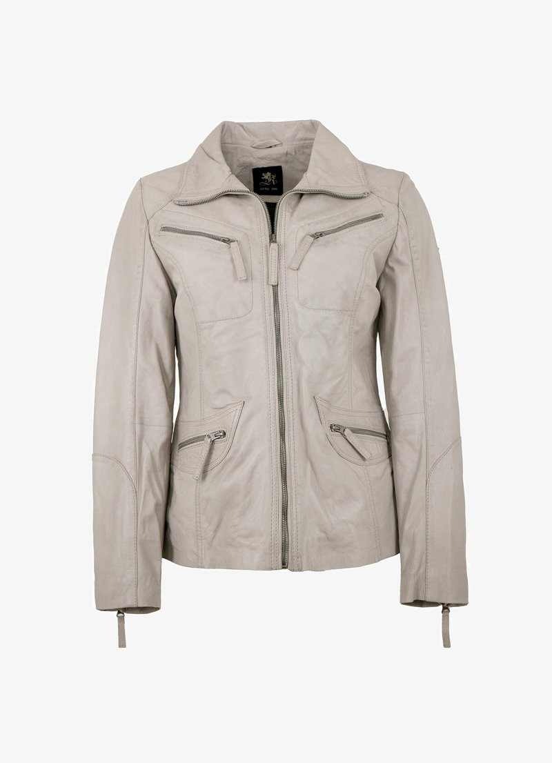 Otto Kern KATTA - Lederjacke - off white