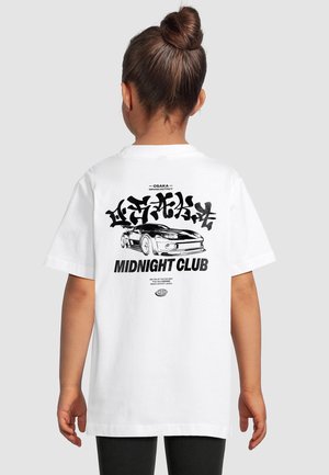 Mister Tee, KIDS MIDNIGHT RACING CLUB TEE UNISEX - T-shirts print - white