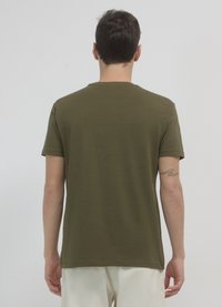 Calliope GIROCOLLO TINTA UNITA - T-shirt basic - verde militare