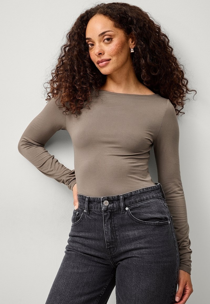 Ellos Collection Longsleeve - dunkelbeige