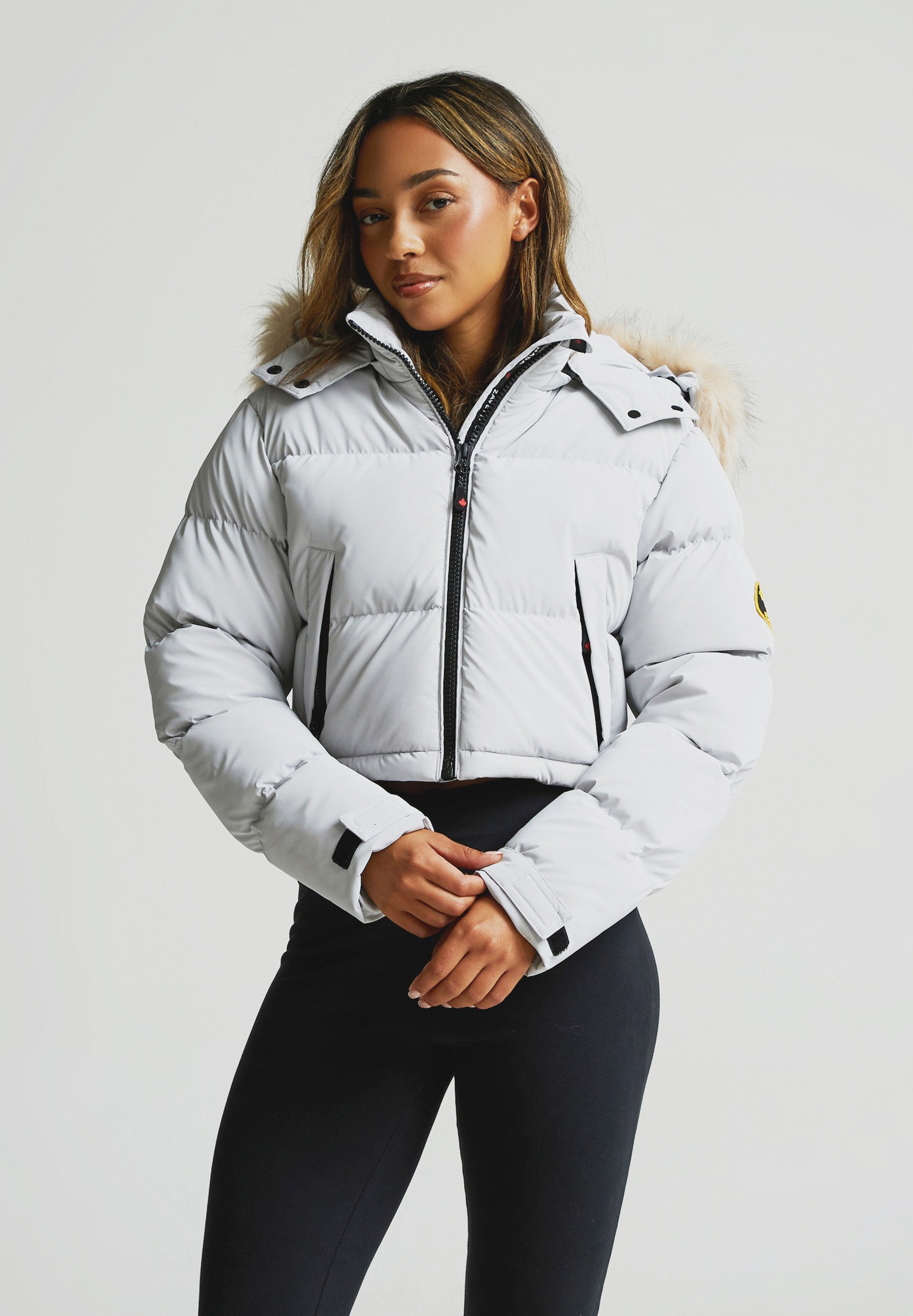 Zavetti Canada BELLUCCI CROPPED HOODED PUFFER - Winter jacket