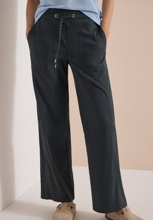 Cecil, HIGH-WAIST WIDE-LEG PANTS IN A LOOSE FIT - Housut - palm breeze green