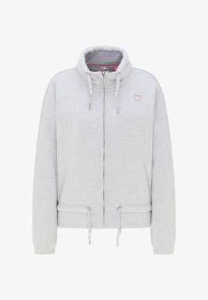 myMo, Sweat zippé - hellgrau melange