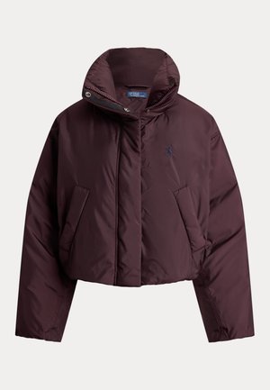 Polo Ralph Lauren, CROPPED DOWN PUFFER JACKET - Daunenjacke - dark shadow burgundy