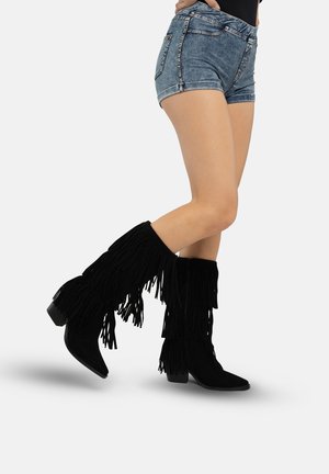 Cowboy-/Bikerboot - schwarz