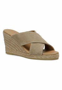 Nine West UPENZA 4FX - Iešļūcenes ar papēdi - sand