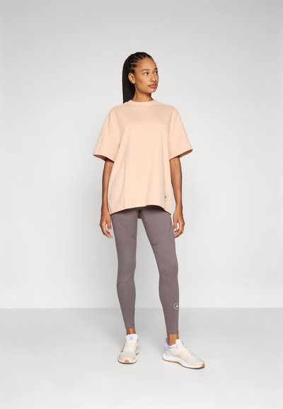 adidas by Stella McCartney LOGO TEE - Marškinėliai su spaudiniu - soft powder