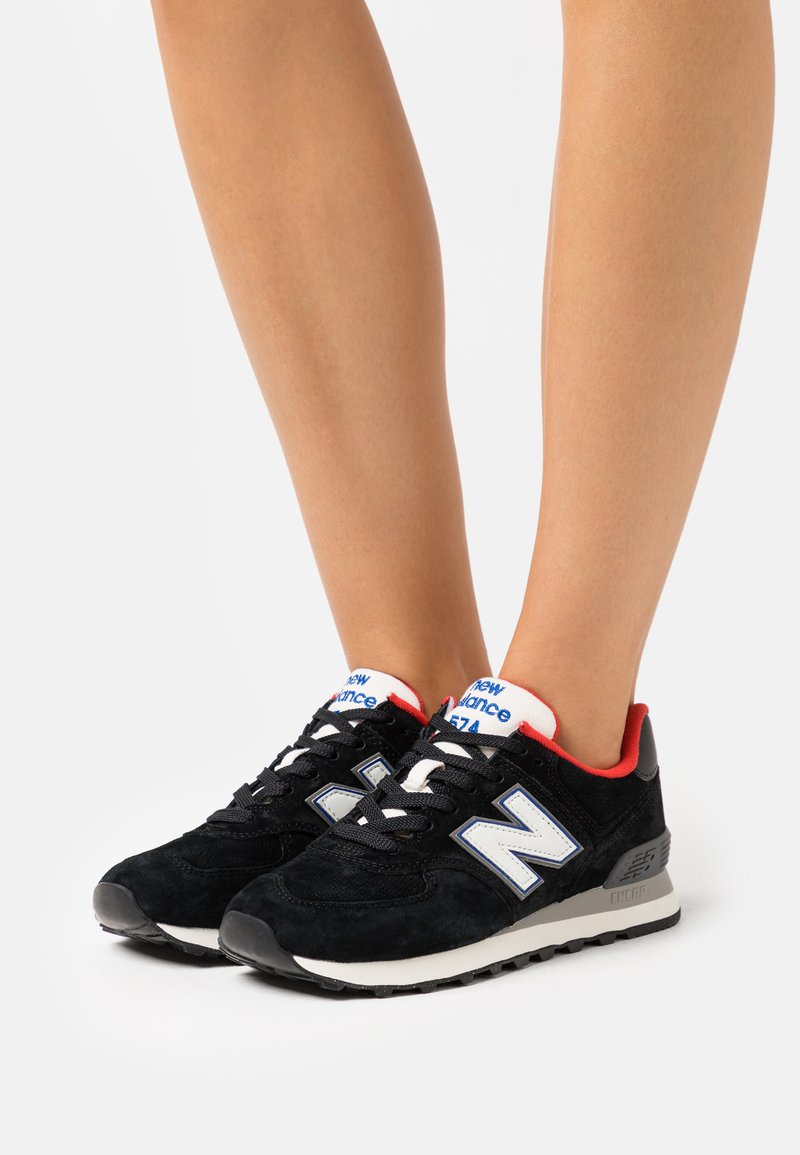 New Balance WL574 Trainers black Zalando.ie