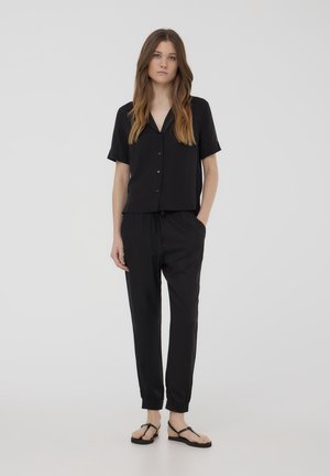 PACK OF 2 PLAIN JOGGING - Pantaloni sportivi - 2x Black