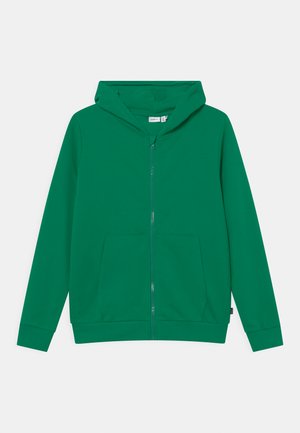 NKMNESWEAT CARD HOOD - Sweatjacke - green tambourine