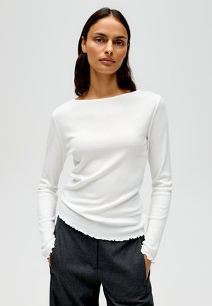 OPUS, FINE TEXTURE - Long sleeved top - milk