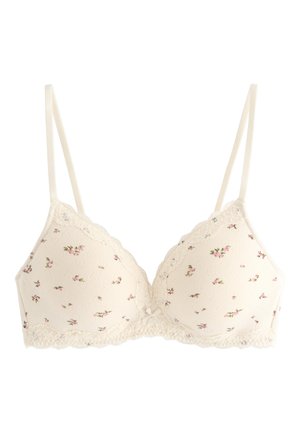 Lindex, BRA PETITE HEART POINTELLE - Trekants-bh'er - dusty white